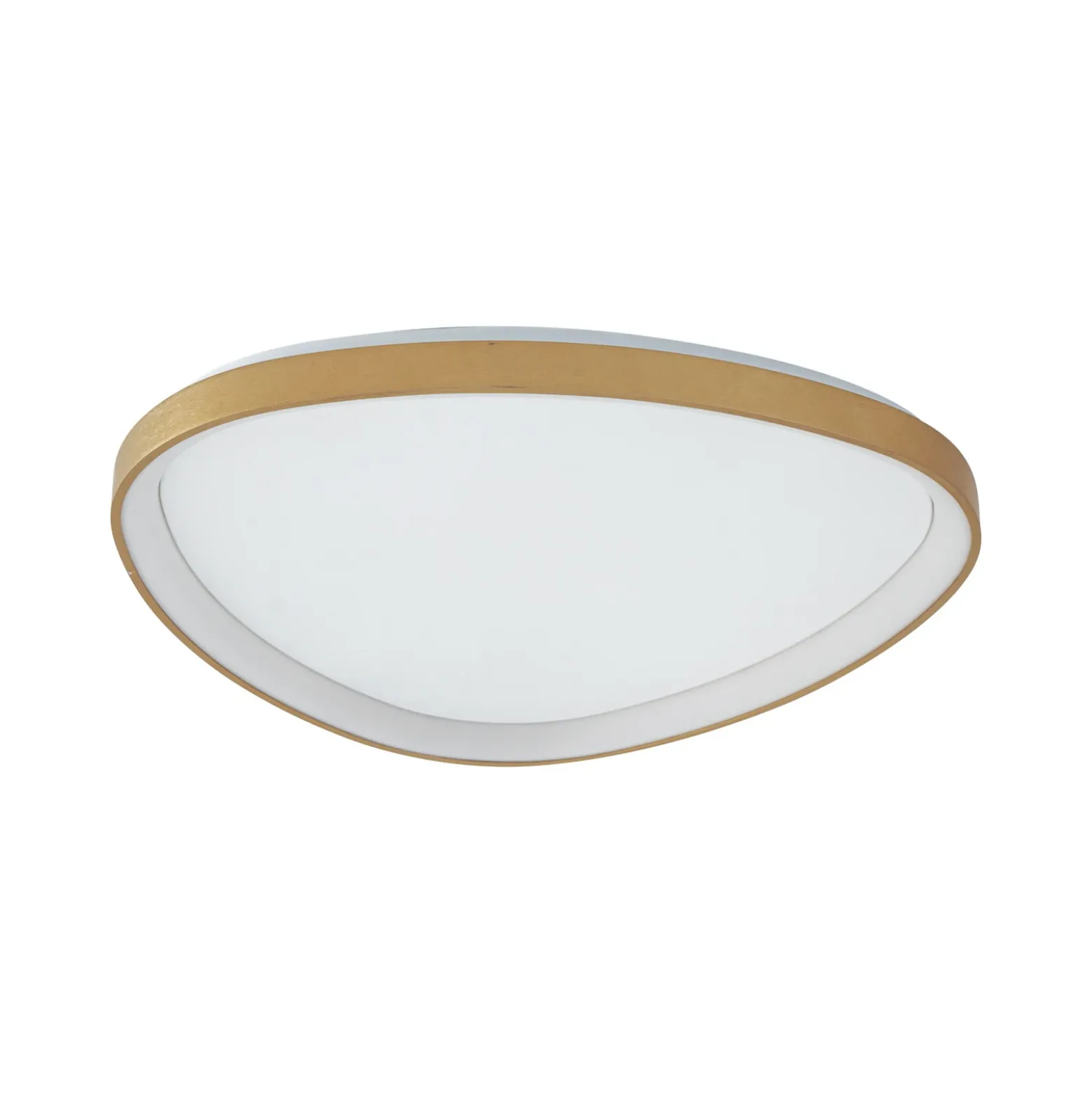 Plafón LED Lucande Asken, 61 cm, dorada, CCT, atenuable