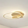 Plafón LED Lucande Circulo, dorada, 60 cm CCT, atenuable