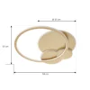 Plafón LED Lucande Circulo, dorada, 60 cm CCT, atenuable