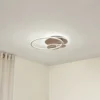 plafón LED Lucande Circulo, marrón café, CCT, atenuable