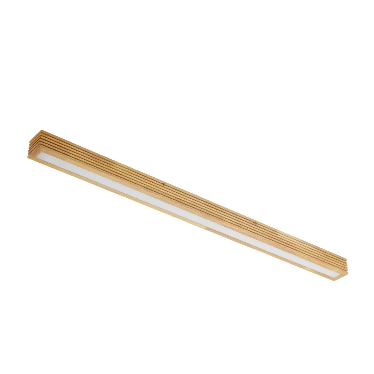 Plafón LED Lucande Emara, madera clara, roble, atenuable
