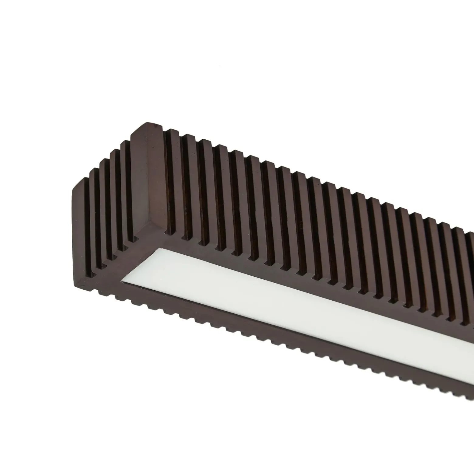 Plafón LED Lucande Emara, madera oscura, roble, atenuable