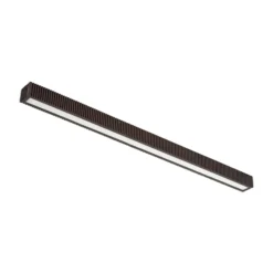 Plafón LED Lucande Emara, madera oscura, roble, atenuable