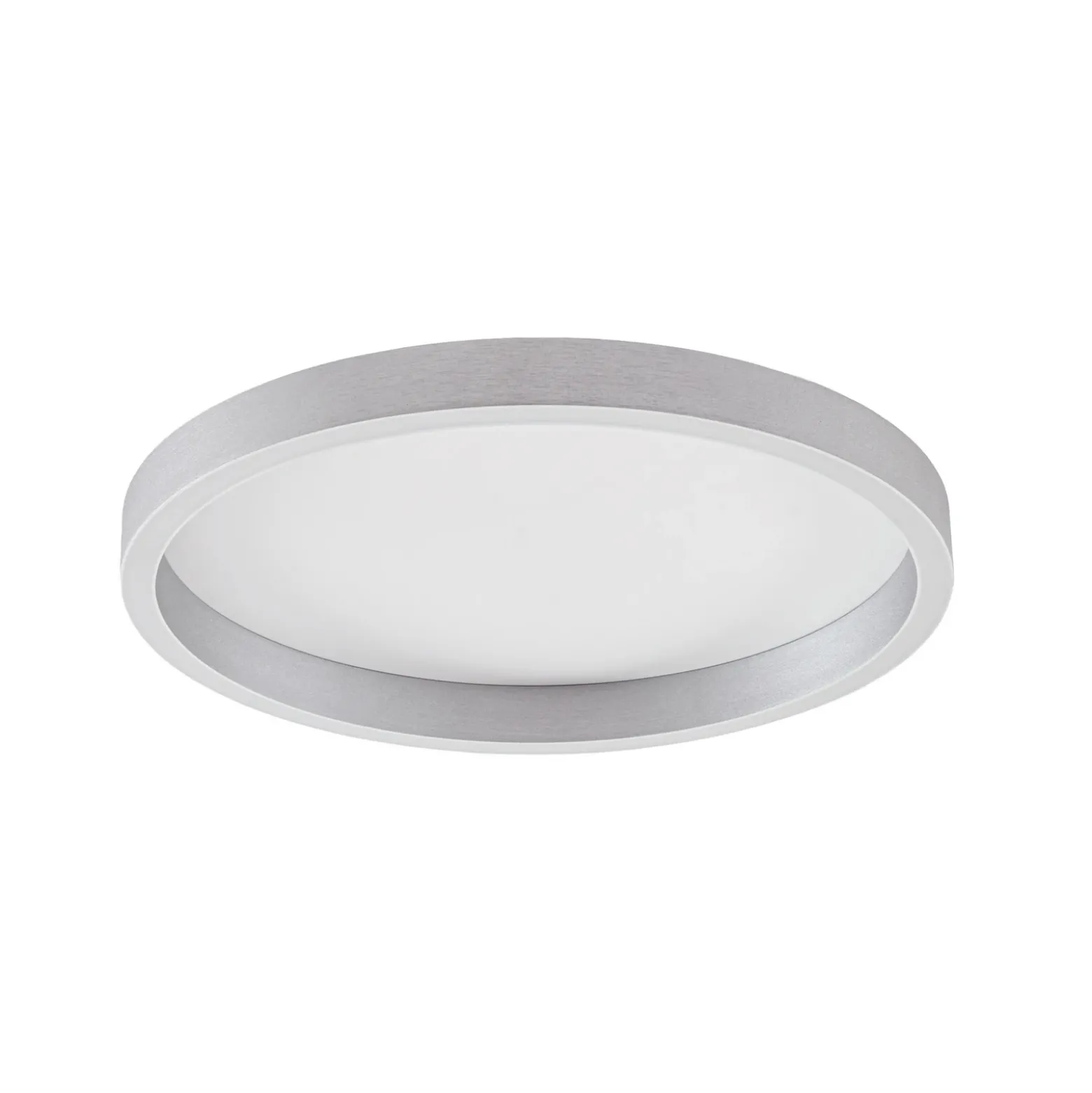 Plafón LED Lucande Rotundo, Ø 40 cm, aluminio, atenuable