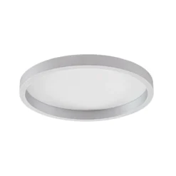 Plafón LED Lucande Rotundo, Ø 40 cm, aluminio, atenuable