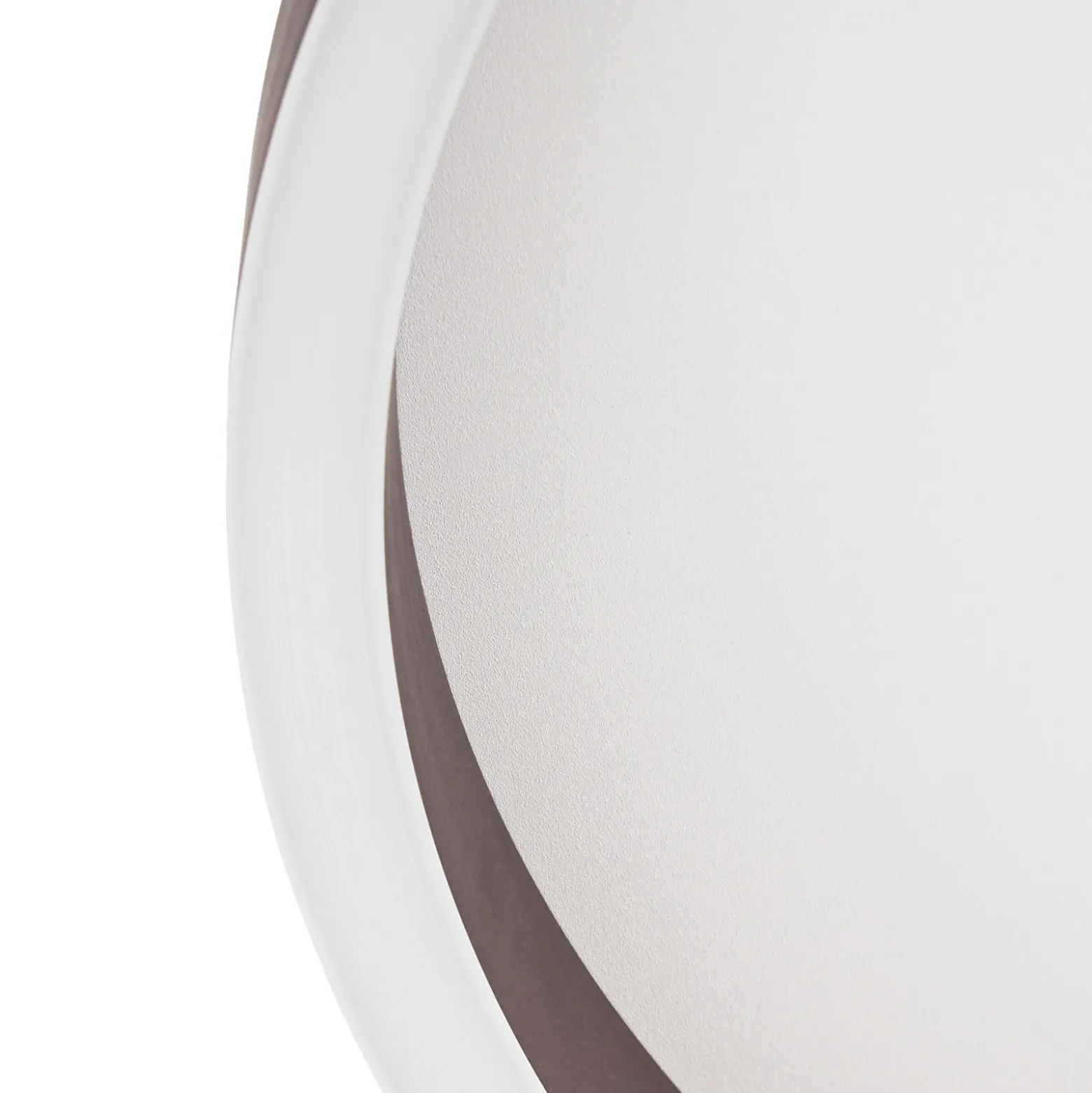 Plafón LED Lucande Rotundo, Ø 40 cm, marrón, atenuable