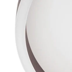 Plafón LED Lucande Rotundo, Ø 40 cm, marrón, atenuable