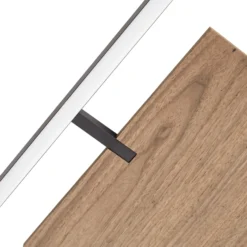 Plafón LED Lucande Vectra, 50 x 50 cm, madera, atenuable