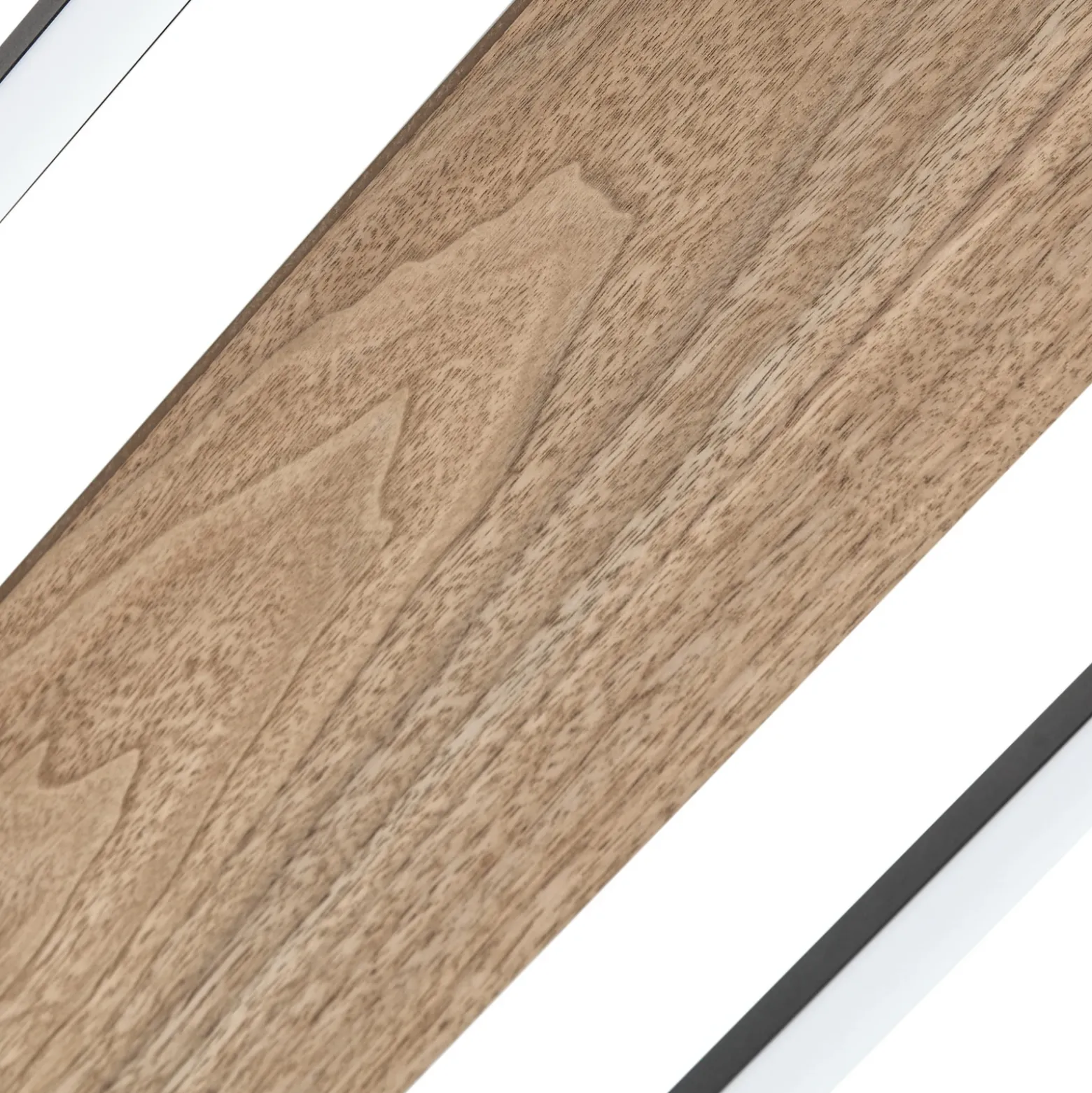 Plafón LED Lucande Vectra, 100 x 30 cm, madera, atenuable