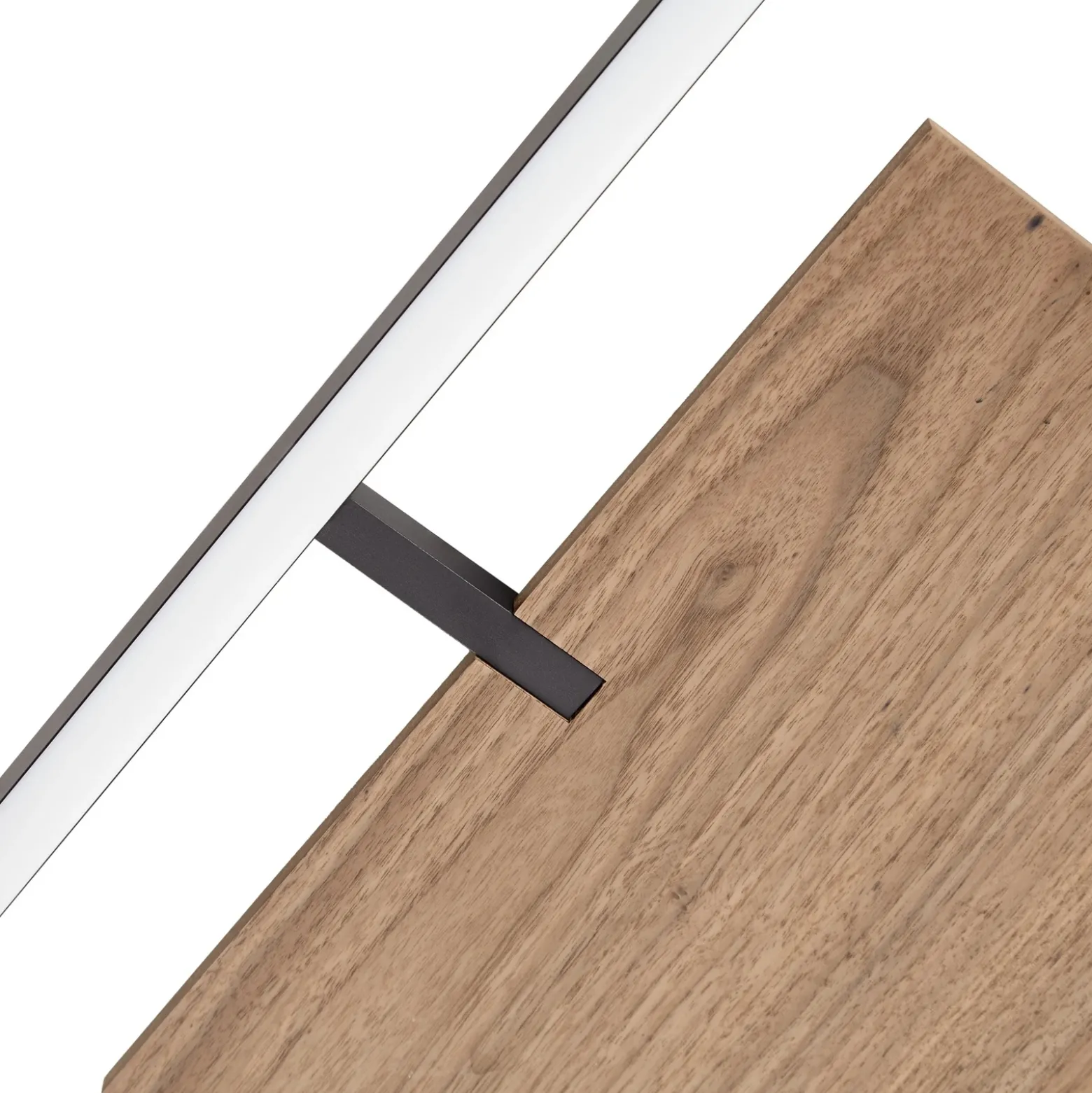 Plafón LED Lucande Vectra, 50 x 50 cm, madera, atenuable