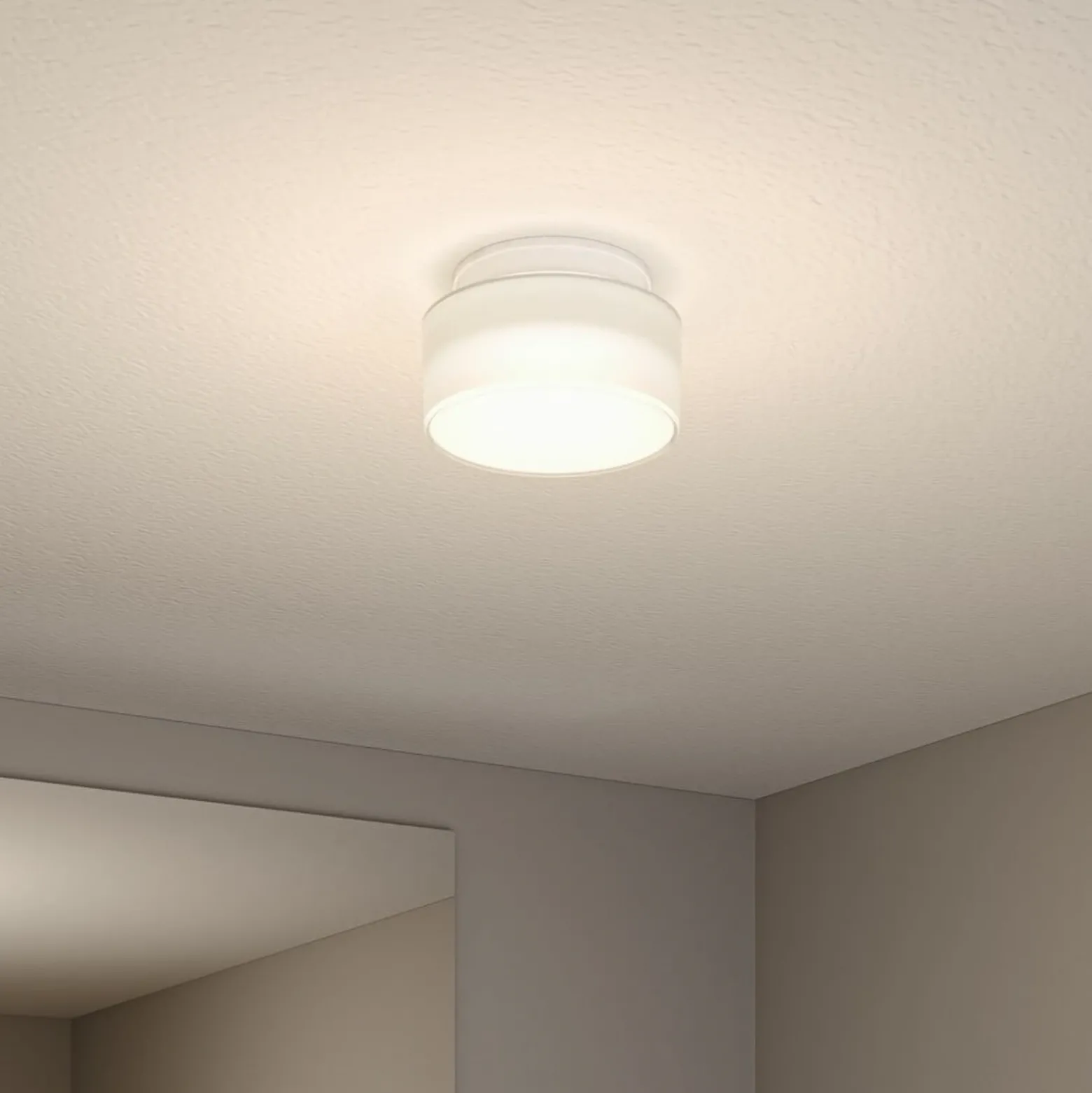 plafón LED Maro de Paulmann, blanca, Ø 16 cm, IP44