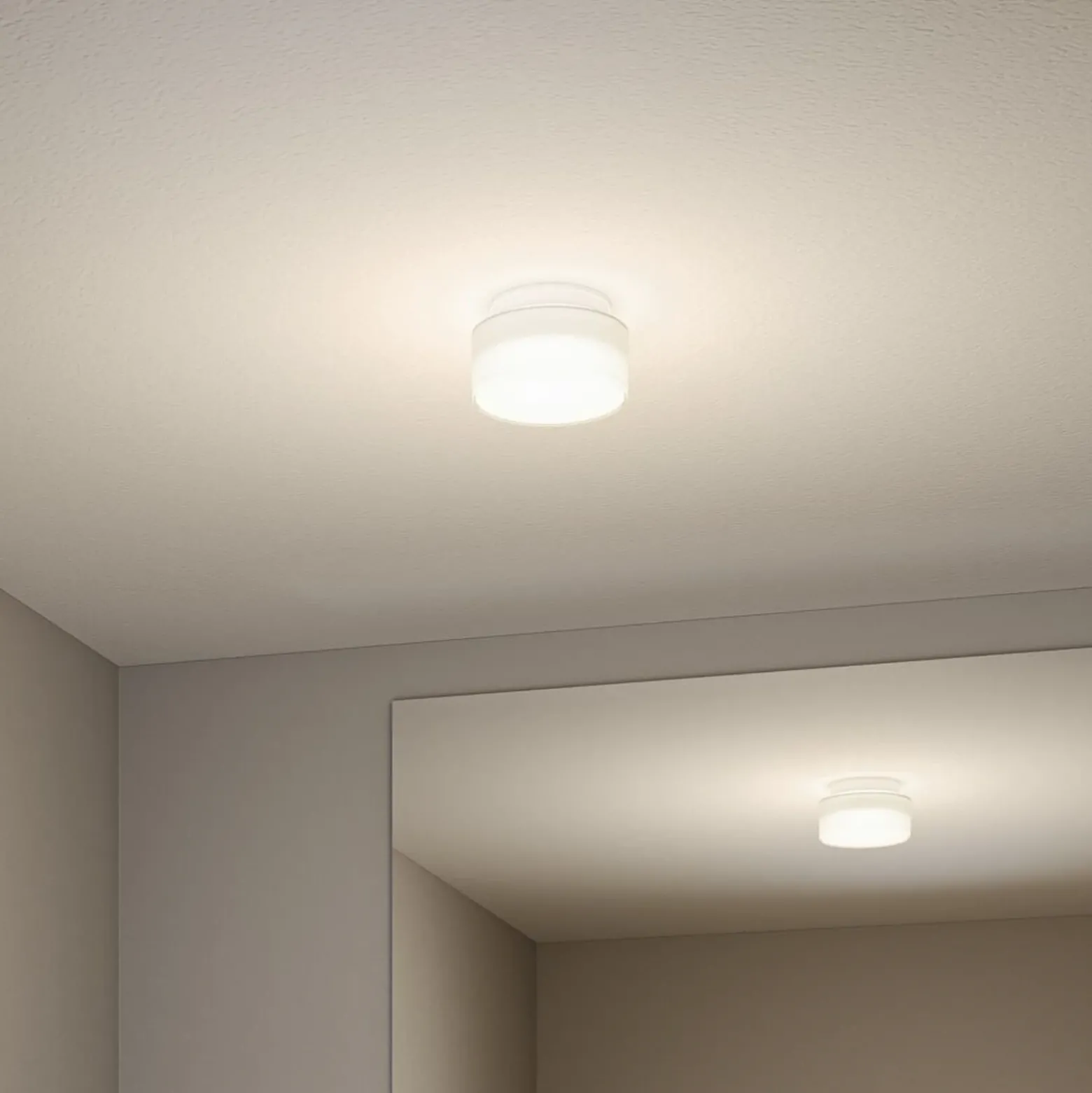 plafón LED Maro de Paulmann, blanca, Ø 16 cm, IP44