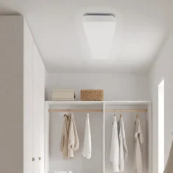 Plafón LED MEGAMAN Bruno, 117 cm, 56 W, IP44, blanca