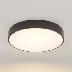 Plafón LED Milada de Lindby, negra, CCT, control remoto