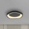 Plafón LED MONTA, negro, Ø 40 cm, metal, Switchdim