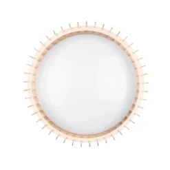 Plafón LED Monte, CCT, Ø 60 cm, madera clara