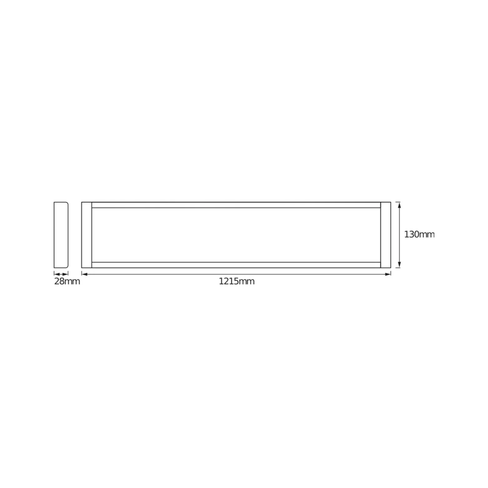 Plafón LED OFFICE LINE de OSRAM, blanca, 122 cm, metal
