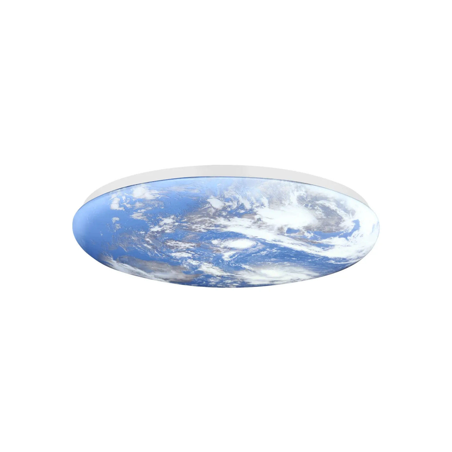 Plafón LED Orbi de Lindby, 48 cm, azul/blanco, plástico