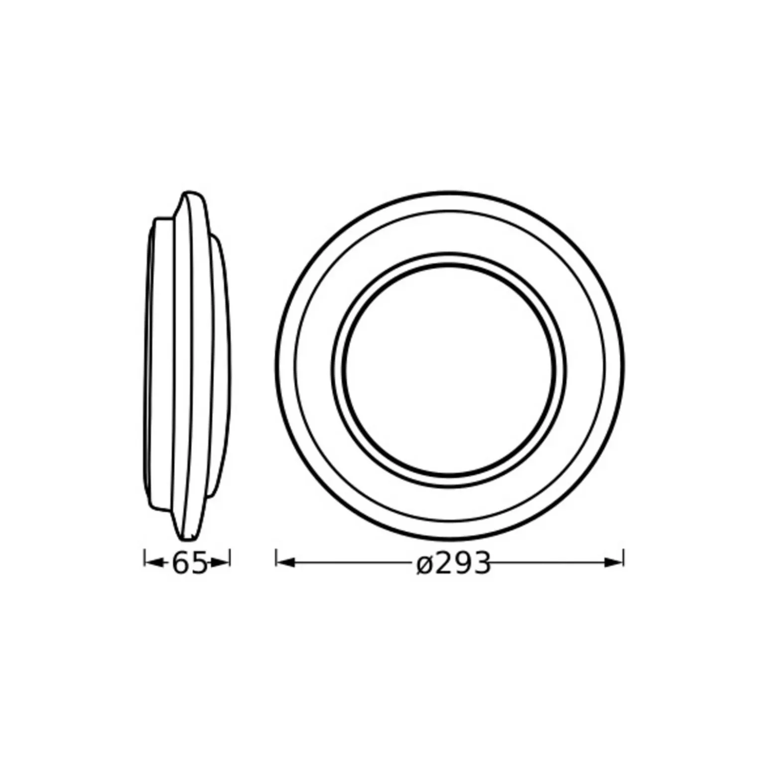 Plafón LED ORBIS BERLIN de OSRAM, plateada, Ø 30 cm, metal