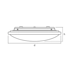 Plafón LED ORBIS de OSRAM, Ø 41 cm, CCT, blanco