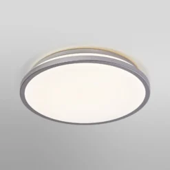 Plafón LED ORBIS DUBLIN de OSRAM, Ø 30 cm, metal plateado