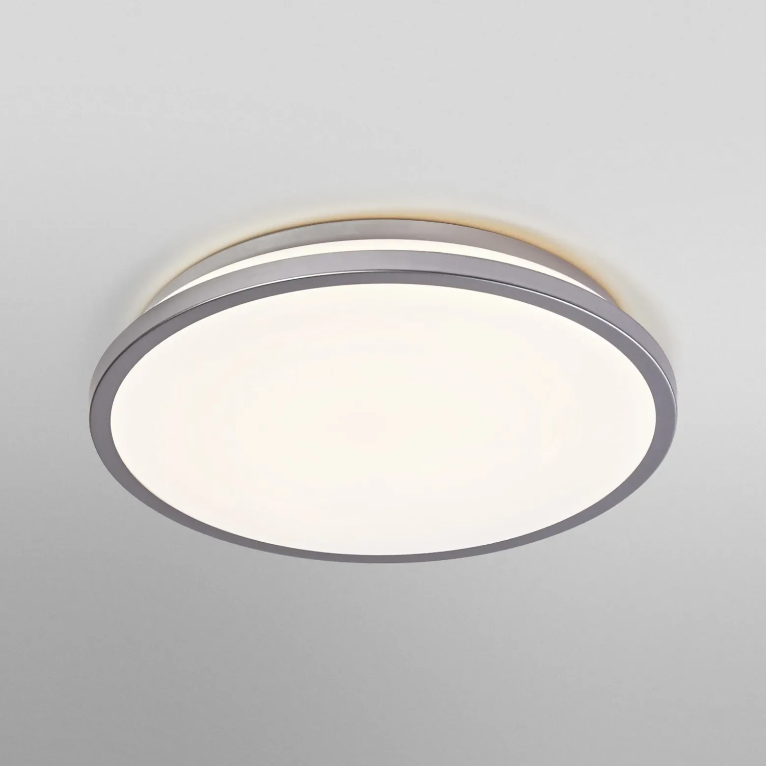 Plafón LED ORBIS DUBLIN de OSRAM, Ø 30 cm, metal plateado