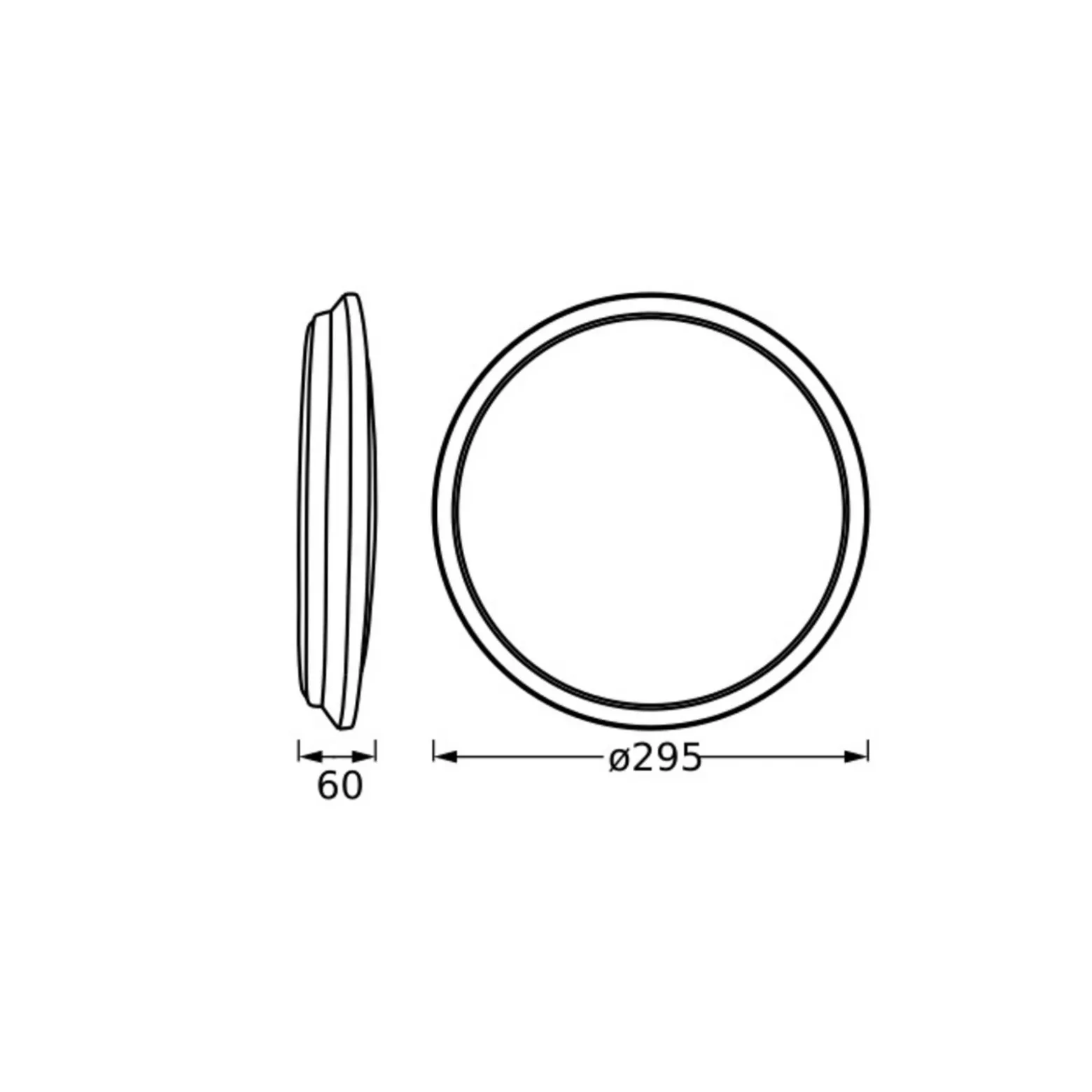 Plafón LED ORBIS DUBLIN de OSRAM, Ø 30 cm, metal plateado