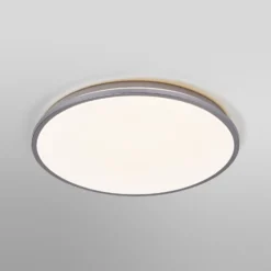 Plafón LED ORBIS DUBLIN de OSRAM, Ø 39 cm, metal plateado