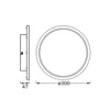 Plafón LED OSRAM BATHROOM, cromada, Ø 30 cm, IP44, CCT