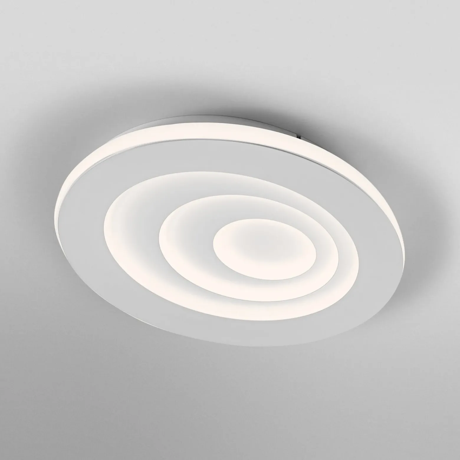 Plafón LED OSRAM ORBIS SPIRAL OVAL, Ø 36 cm, blanca, 27 W