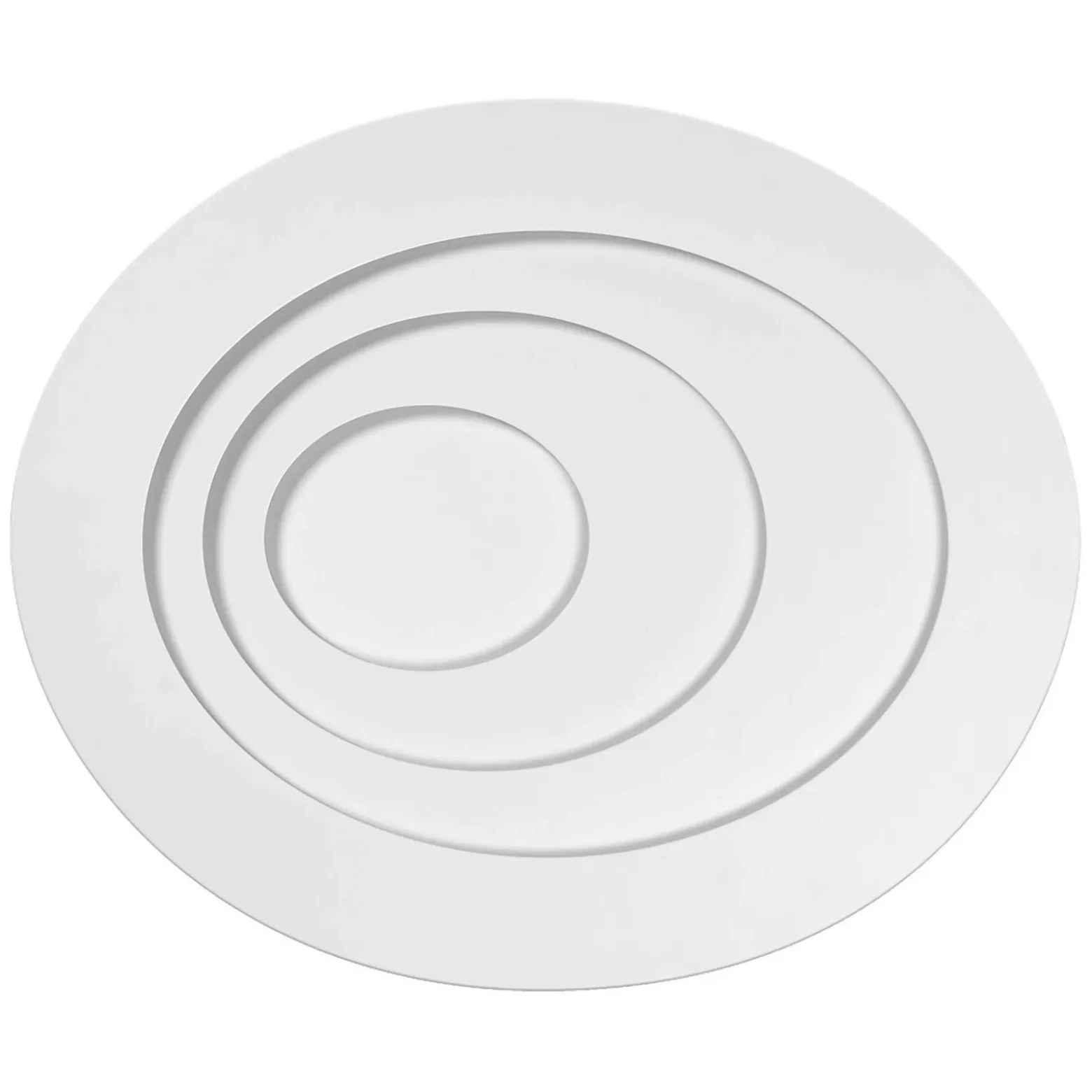 Plafón LED OSRAM ORBIS SPIRAL OVAL, Ø 36 cm, blanca, 27 W
