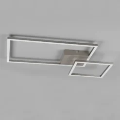 Plafón LED Padella giratorio 4.000K níquel