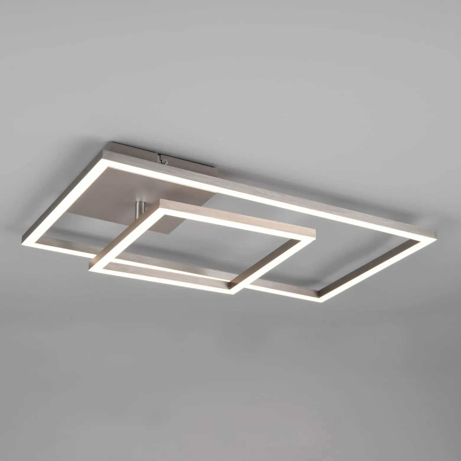 Plafón LED Padella giratorio 4.000K níquel