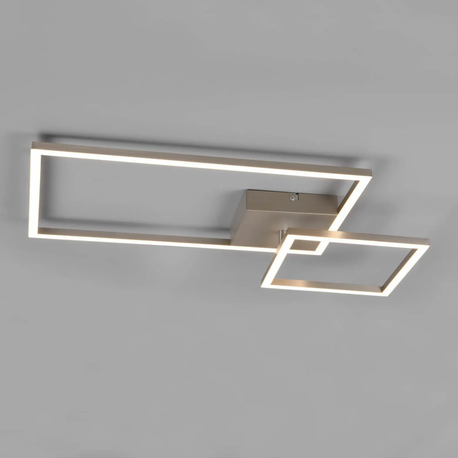 Plafón LED Padella giratorio 4.000K níquel