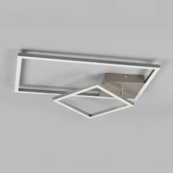 Plafón LED Padella giratorio 4.000K níquel