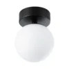 Plafón LED Paulmann Gove, negro, IP44