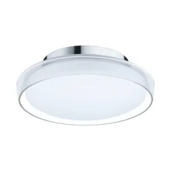 Plafón LED Paulmann Luena, IP44, cromado, Ø 25 cm