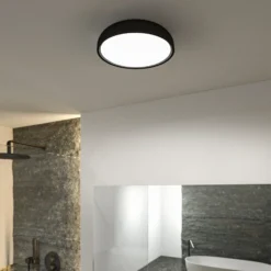 Plafón LED Paulmann Oka IP44 CCT negro