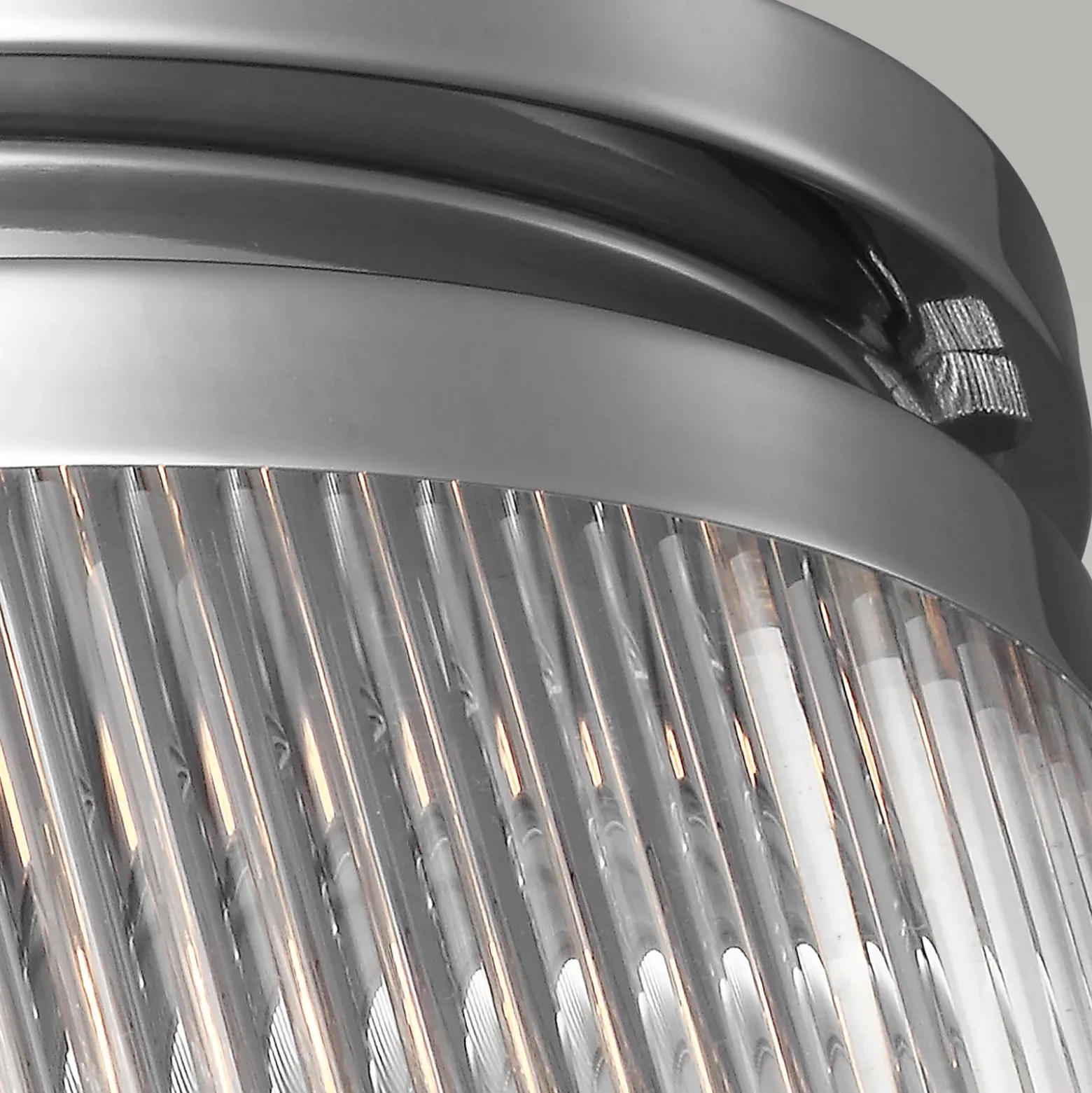 Plafón LED Paulson IP44 cromo Ø 38,1 cm