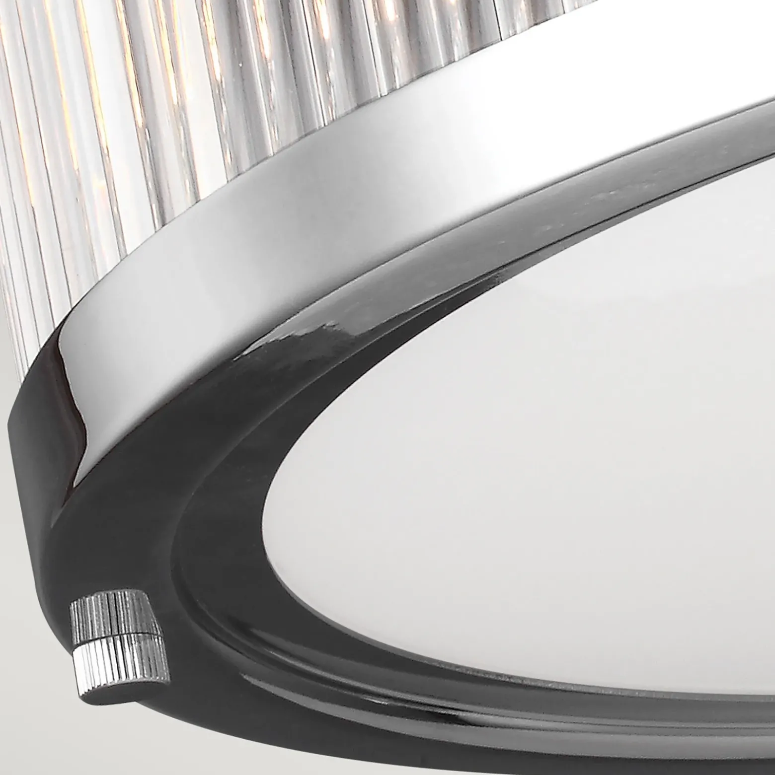 Plafón LED Paulson IP44 cromo Ø 38,1 cm