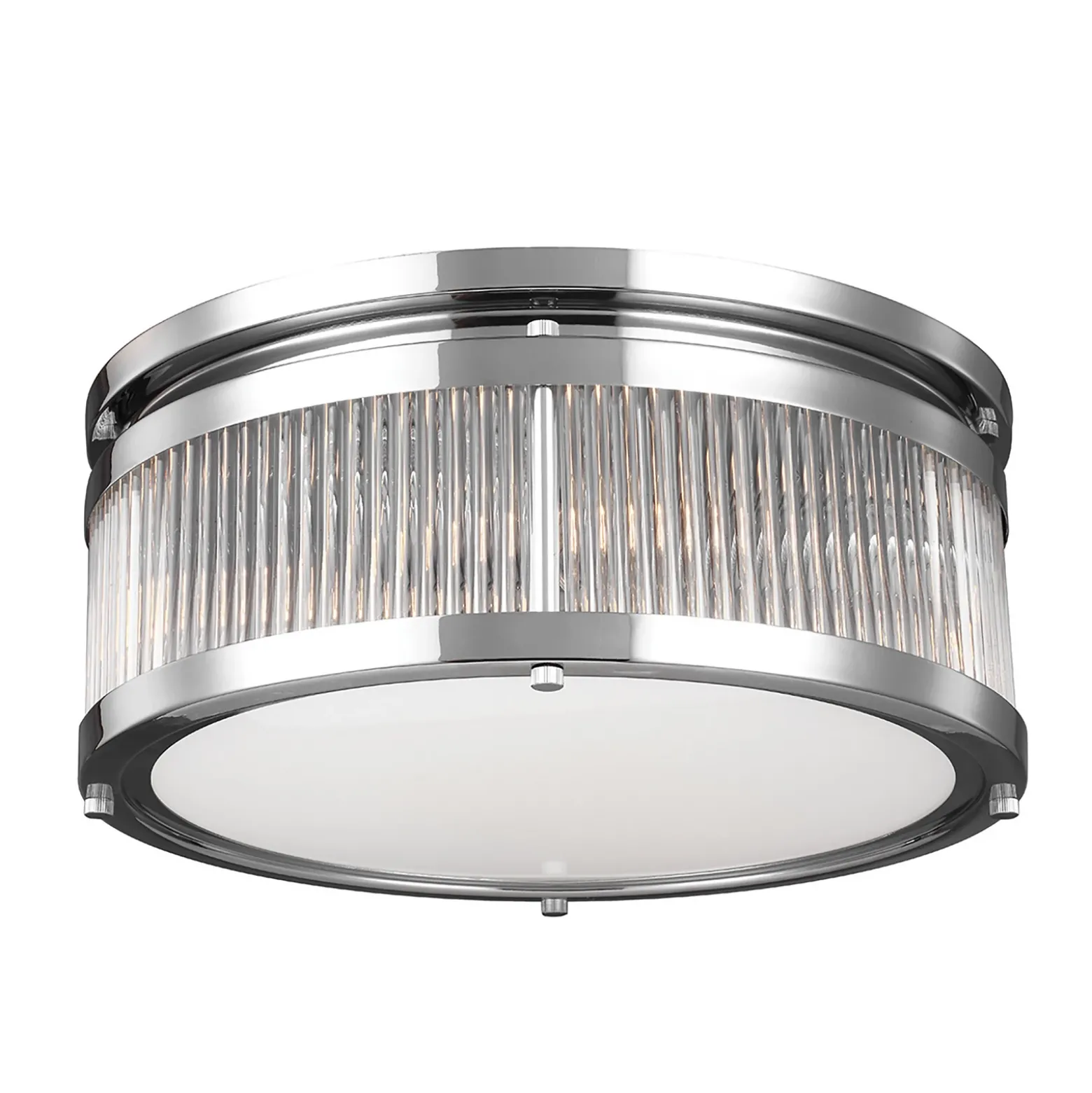 Plafón LED Paulson IP44 cromo Ø 38,1 cm