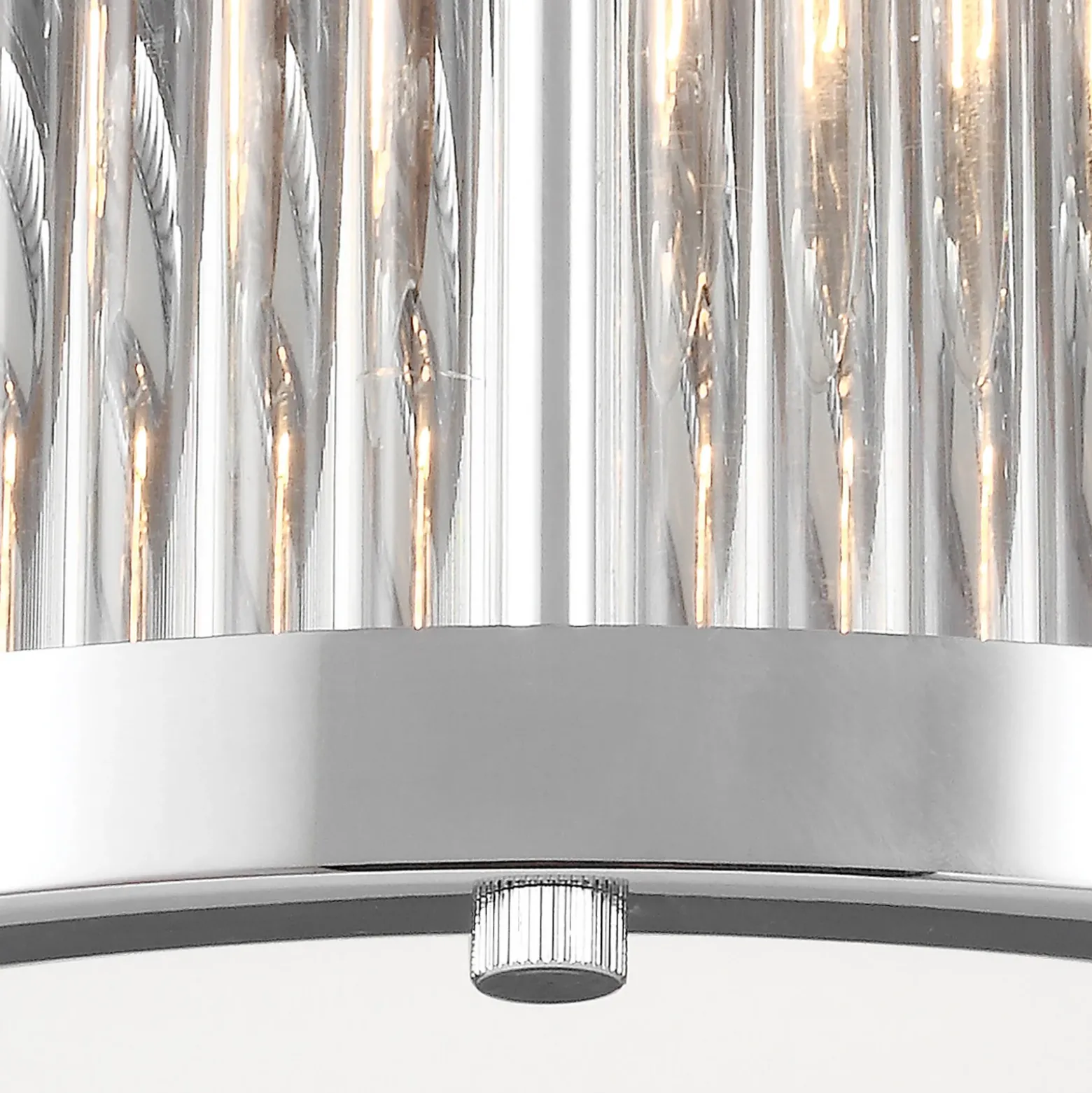 Plafón LED Paulson IP44 cromo Ø 27,9 cm
