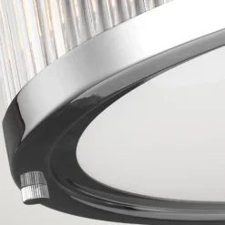 Plafón LED Paulson IP44 cromo Ø 38,1 cm
