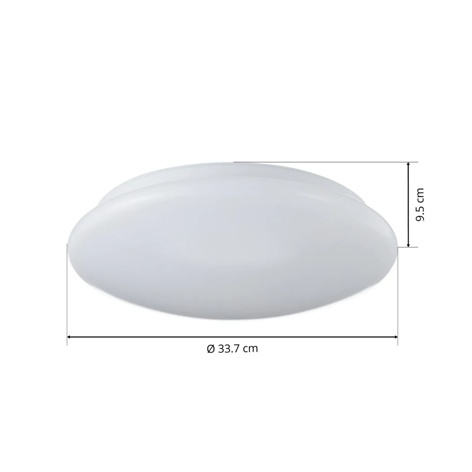 Plafón LED Porz IP44 sensor HF, blanco
