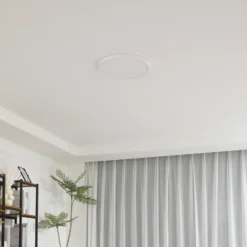 Plafón LED Pravin de Lindby, Ø 40 cm, CCT, blanco