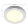 Plafón LED PRIOS Edwina, blanco, 23 cm, CCT, IP44