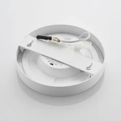 Plafón LED PRIOS Edwina, blanco, 23 cm, CCT, IP44
