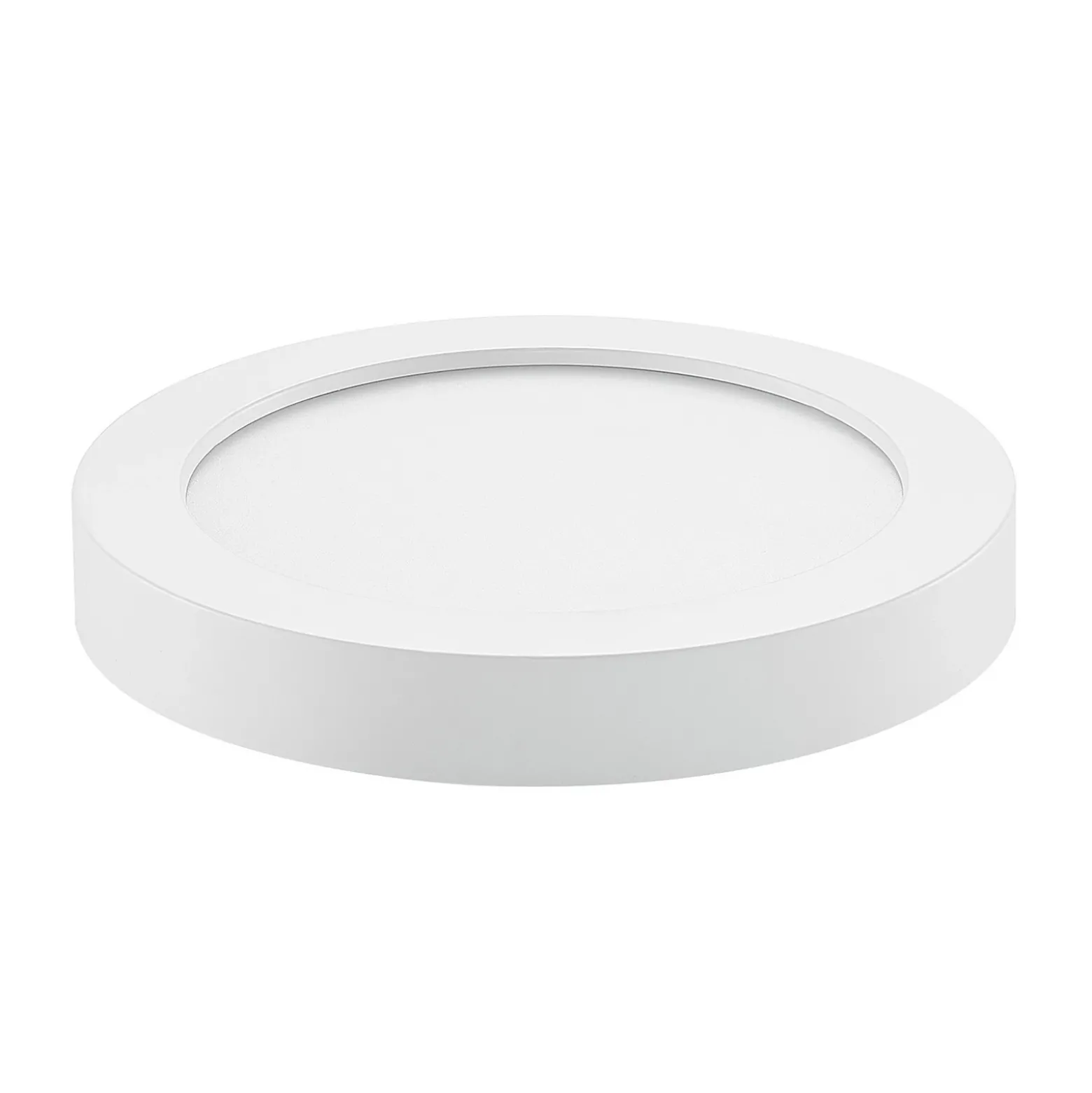 Plafón LED PRIOS Edwina, blanco, 25 cm, CCT, IP44