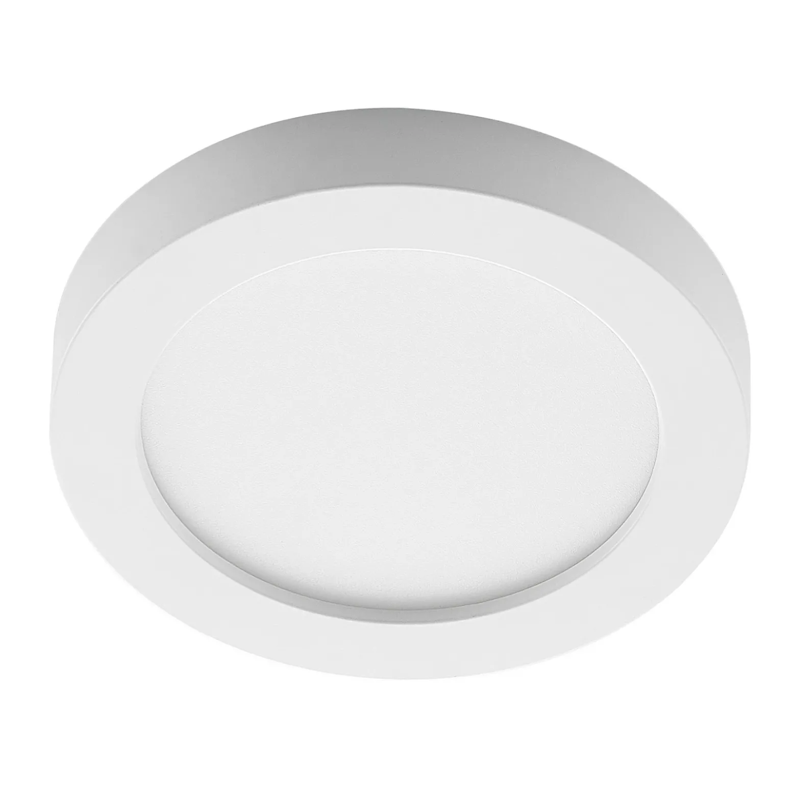 Plafón LED PRIOS Edwina, blanco, 23 cm, CCT, IP44