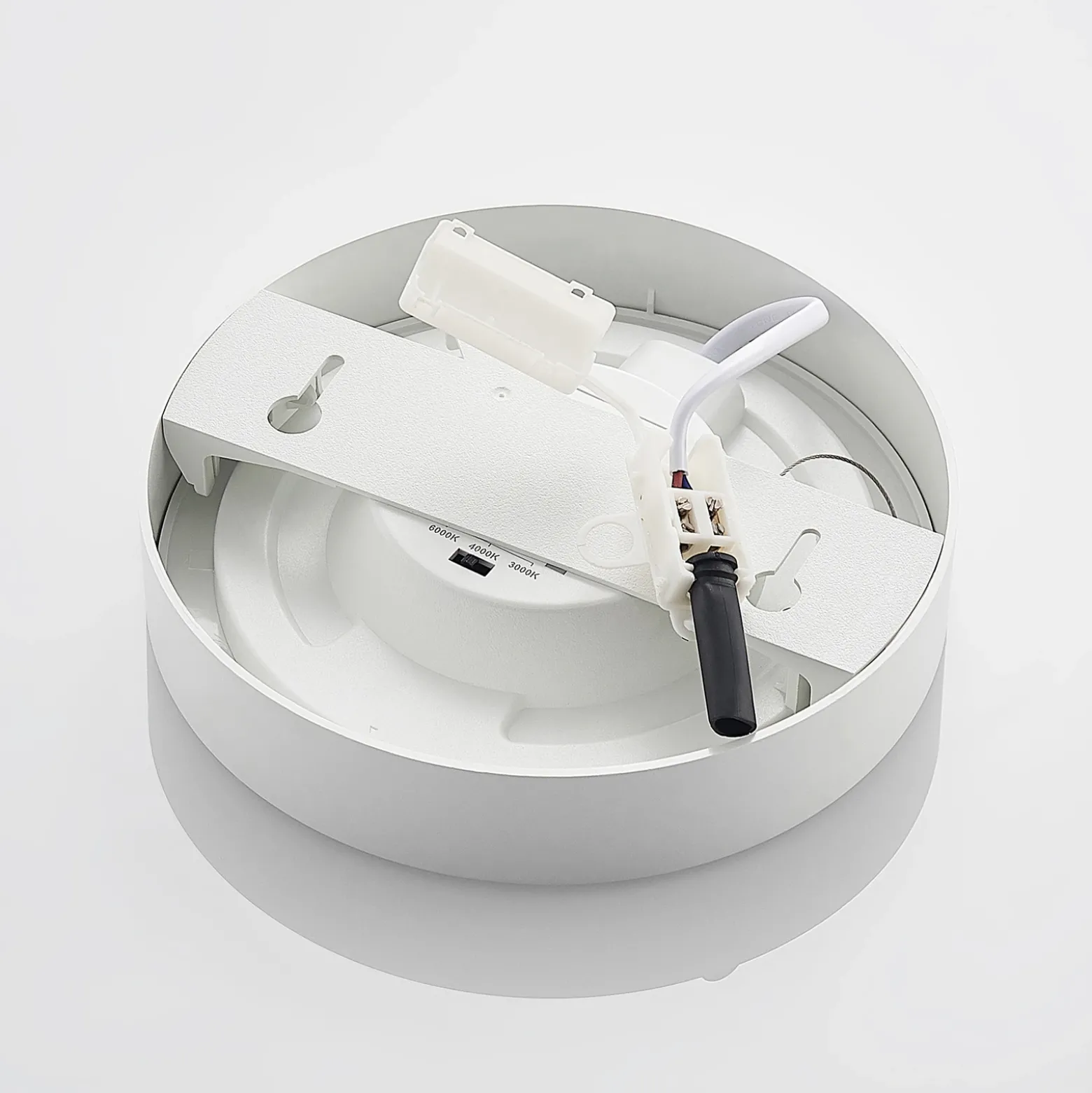 Plafón LED PRIOS Edwina, blanco, 18 cm, CCT, IP44